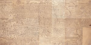 Mapa do Cairo, uma vista aérea, 1549 de Venetian School