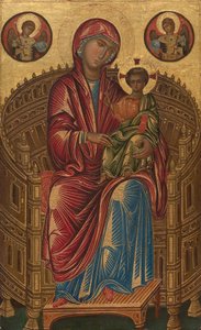 Madona e Menino num Trono Curvo, c.1260-1280 (têmpera sobre painel de tília)