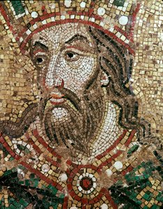 Cabeça de um Rei (detalhe em mosaico de Veneto Byzantine School