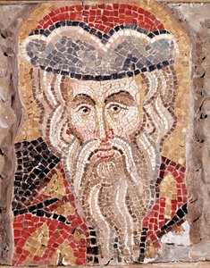 Cabeça de um profeta (mosaico de Veneto Byzantine School