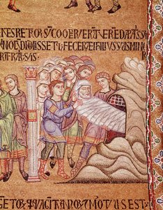 Vida de Noé, morte e sepultamento de Noé (detalhe em mosaico