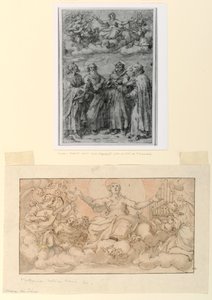 Desenho, A Assunção da Virgem, início do século XVII