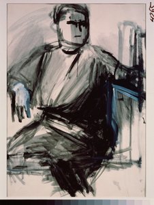 Auto-retrato (Auto-retrato) de Vera Mikhailovna Yermolayeva