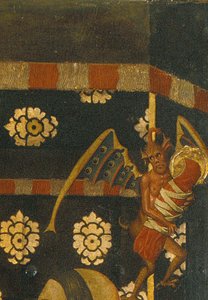 O nascimento de Santo Estêvão Detalhe de Vergós Family
