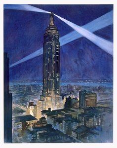 O Empire State Building, publicado por William Edwin Rudge de Vernon Howe Bailey
