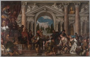 Rainha de Sabá oferece presentes para Salomão, 1582-83
