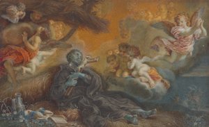A Morte de S. Francisco Xavier, c.1750 (óleo sobre velino) de Veronica Stern