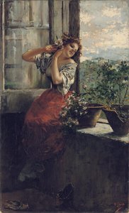 Pensamentos distantes (óleo sobre tela)