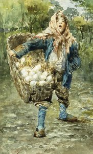 Vendedor de ovo jovem de Vicenzo Irolli
