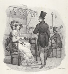 Indivíduo. IV: Ela está olhando para mim! Deus que felicidade! Ela me nota! Que felicidade!, 1824. de Victor Adam
