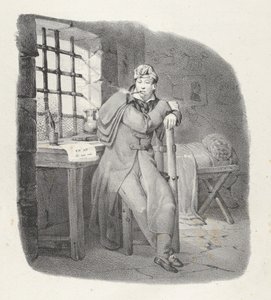 Indivíduo. XIII: S. Pelagia! adorável estadia! Prisão Sainte-Pélagie, uma estadia encantadora!, 1824.. de Victor Adam