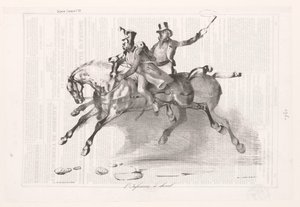 Caricatura da infantaria a cavalo L