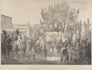 Festival Militar em Boulogne, com Napoleão a condecorar com as Estrelas da Legião de Honra