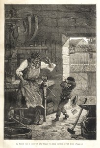 Biographie populaire illustrée de Gambetta - O papel de alumínio partiu-se e atingiu o jovem espetador no olho de Victor Armand Poirson