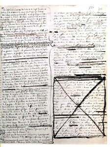 Página autógrafa de "Os Miseráveis" de Hugo. 1845-1861 (documentos (cartas)) de Victor Hugo