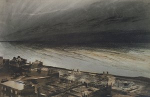 Marine-Terrace, Jersey, 1855 (carvão, lápis e guache sobre papel) de Victor Hugo