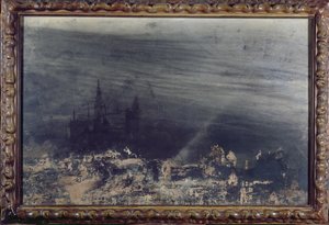 The Dead City (tinta, lavar e wc no papel)