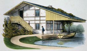O chalé do Glassmaker, ilustração de 
