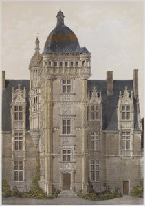 Castelo de Saint-Ouen, Mayenne, ilustração de &39;Os castelos do vale do Loire&39;, Paris, publicado Ch. Boivin, 1861