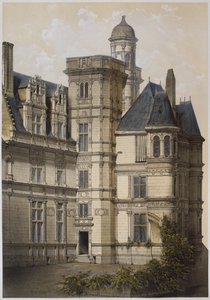 Hotel de Anjou, Angers, ilustração de &39;Os castelos do vale do Loire&39;, Paris, publicado Ch. Boivin, 1861