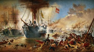 A batalha naval de Riachuelo de Victor Meirelles de Lima