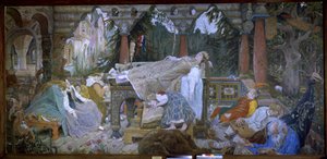 A Bela Adormecida (Conto Tradicional) - A Bela Adormecida - Pintura de Viktor Mikhaylovich Vasnetsov (1848-1926), óleo sobre tela