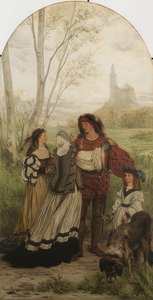 Cavaleiro Hartmut von Kronberg se despede de seus parentes