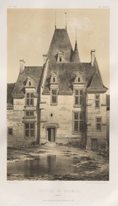 Arquitetura pitoresca ou monumentos do século XV. E XVI. Séculos: Castelos da França dos séculos XV e XVI: Pl. 97, Château de Baumais (Calvados) de Victor Petit