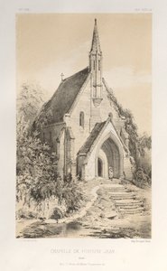 ... Pl. 22, Chapelle de Fontaine-Jean Loiret, publicado em 1860. de Victor Petit