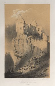 ... Pl. 30, Chateau De Crussol Drome, 1860. de Victor Petit