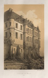 ... Pl. 35, Château De Mello Oise, 1860. de Victor Petit