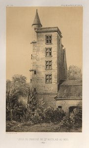 ... Pl. 44, Tour Du Prieuré De St. Nicolas-Au-Bois Aisne, 1860. de Victor Petit