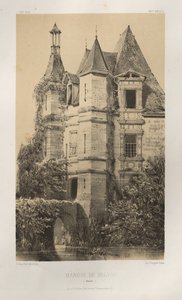 ... Pl. 78, Manoir de Belvau Corrèze, 1860. de Victor Petit