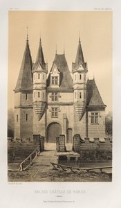... Pl. 88, Antigo Castelo de Barou Calvados, 1860. de Victor Petit