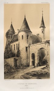 ... Pl. 89, Château du Vaumissel Calvados, 1860. de Victor Petit