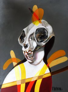 Figura abstrata de um crânio de Victor Tkachenko