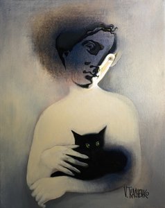 Figura enigmática: Gato Preto de Victor Tkachenko