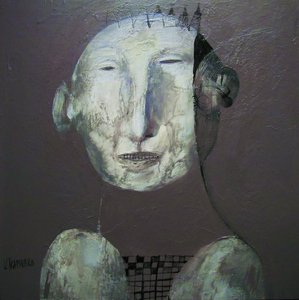 Retrato de cabeça fragmentado