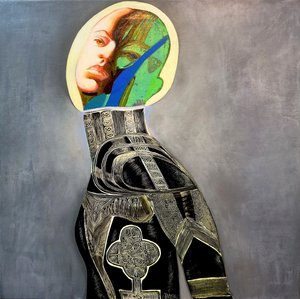 Retrato abstrato moderno de Victor Tkachenko