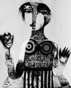 Mulher Misteriosa e Abstrata de Victor Tkachenko