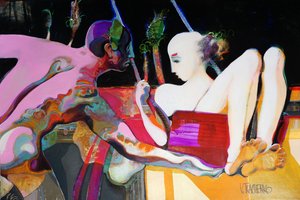 Figuras misteriosas e vibrantes