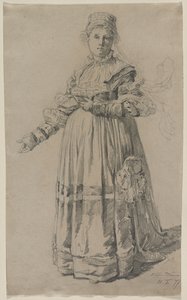 Mulher em pé, 1877. de Victor Tobler
