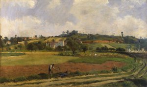 Paisagem perto de Pontoise, c.1877-85 (óleo sobre tela)