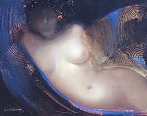 Sem título, 2004 (Oil on Canvas & Gold Leaf)