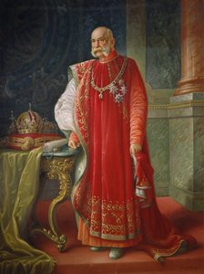 Franz Joseph I da Áustria, c.1916 (óleo sobre tela) de Vienna Nedomansky Studio