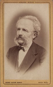 Retrato do compositor August Wilhelm Ambros 1816-1876, 1773. de Vienna . Photo studio Georg Friedrich