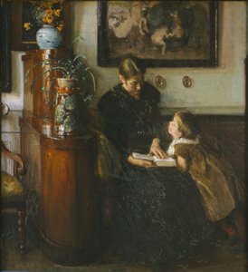 A mãe deve ler. A esposa e o filho do artista de Viggo Johansen