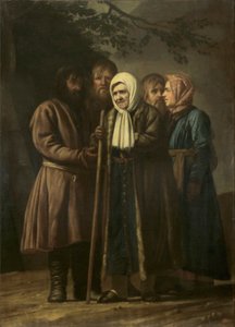 Mulher de 100 anos de Tsarskoe Selo com a família de Vigilius Eriksen