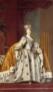 Catarina II da Rússia em vestido de coroação de Vigilius Eriksen
