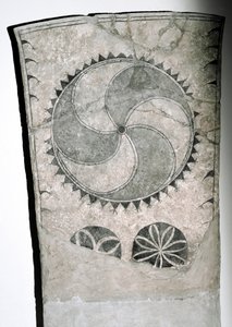 Pedra de corrida com símbolo solar, séc. VII-XVIII de Viking